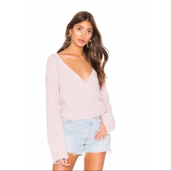 Free People Sweaters - Free People Sensual Wrap Sweater S Lilac Lavendar